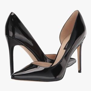 Nine West Black Patent Pointed-Toe Stiletto Pumps